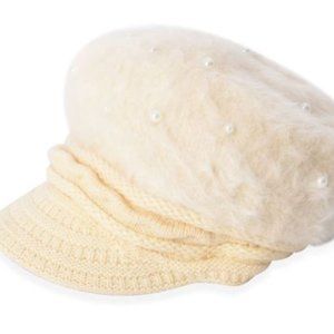 Faux Fur Hat-French Vanilla -New